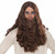 Hippie Love Guru Wig & Beard Set Biblical Jesus Brown Adult Costume Accessory