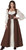 Medieval Overdress - Brown Historical Game of Thrones - Beige Chemise Underdress NOT Included 