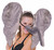 Adult Jumbo Gray Elephant 3 Pc Costume Kit Ears Trunk Tail