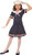 Girls Classic 1920'S Sailor Dress Hat Uniform Navy Uso Fancy Halloween Costume