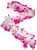 Bachelorette feather boa pink & white brithday party accessory 55gm 6 Feet Long