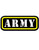 Army Iron On Applique Costume Military Soldier Patch Accessory 1 inch tall x 2.5 inch wide