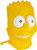 Bart SIMPSON MASK face simpsons latex adult mens funny halloween costume