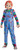 Official Childs Play Chucky Costume Jumpsuit and Mask Outfit, Classic Child Size Extra Large (14-16)