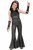 Girls Disco 70s Sliver Jumpsuit Child Groovy Halloween Costume Large