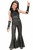 Girls Disco 70s Sliver Jumpsuit Child Groovy Halloween Costume Large