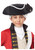 Tricorn Hat Child Costume Pirate Colonial Times Accessory For Kids