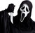Fun World Costumes White Plastic Halloween Ghost Face Costume Mask with Knife for Adult