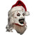 Adult Terrifier 3 Art the Clown Santa Deluxe Latex Mask