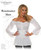 Underwraps Woman's Renaissance Shirt, White, Large