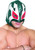 HMS Men's Mexican Wrestling Mystery Man Mask, Green, One Size