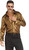 Fun World Men's Disco Shirt Adult Costume, Gold, STD Up to 44R