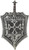 California Costumes Crusader Shield and Sword Standard Silver 18 inches
