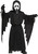 Fun World Boys' Ghost Scream Face Costume, 3T-4T, Black