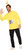 InSpirit Designs Adult Teletubbies Laa-Laa Costume Kit | Officially licensed | Men's and Women's Unisex TV Show Character Outfit | Yellow Headband and Belly Screen Patch