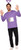 InSpirit Designs Adult Teletubbies Tinky Winky Costume Kit | Officially licensed | Men's and Women's Unisex TV Show Character Outfit | Purple Headband and Belly Screen Patch