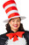 InSpirit Designs The Cat in the Hat Adult Hat and Bow Tie Set | Officially Licensed | Dr. Seuss Accessories | Halloween Outfits