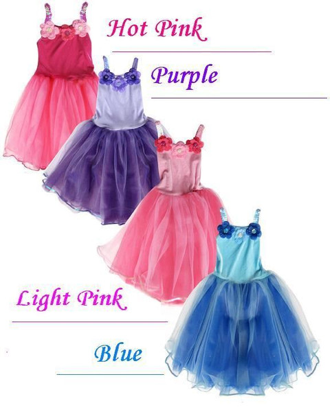 Light pink PRINCESS DRESS sequin flower girl kids girls halloween costume L