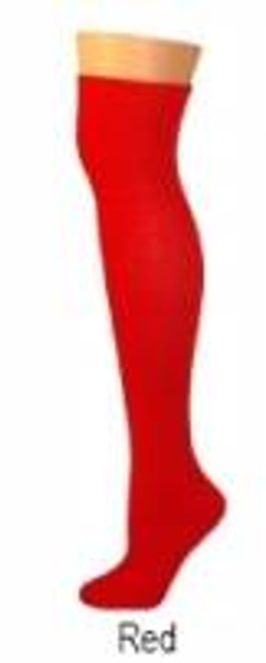 solid red acrylic christmas elf  ADULT SOCKS costume