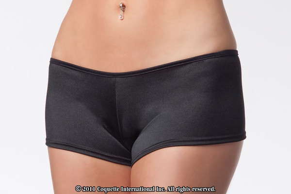 black BOOTY SHORTS womens adult halloween costume OS