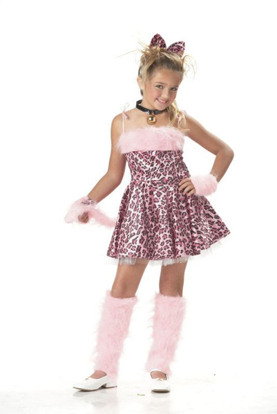 KITTY cat dress tail girls kids halloween costume L