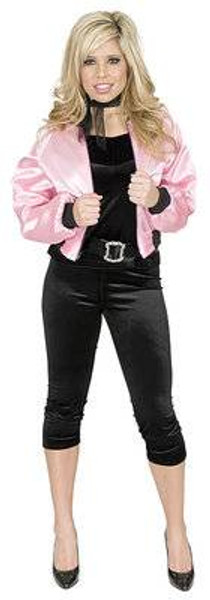 PINK LADIES JACKET 50s grease sexy womens adult halloween costume 1X