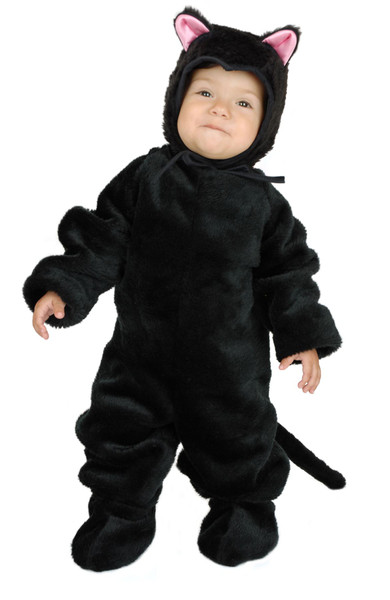 LITTLE BLACK CAT kitty animal kids boys girls toddler halloween costume 2T - 4T