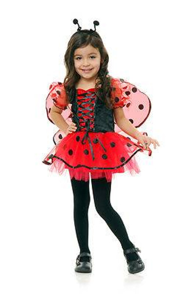 black & red LOVE BUG kids girls toddler ladybird beetle halloween costume 2T-4T