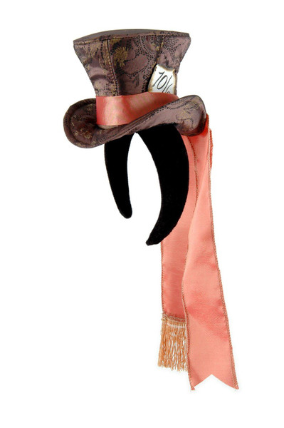 MAD HATTER COCKTAIL HAT mini top hat fascinator tea party alice wonderland