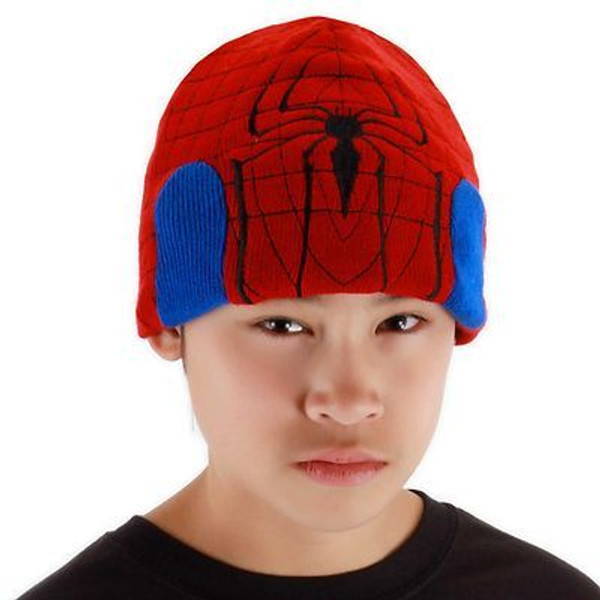 Spiderman Beanie Hat Marvel Super Hero Kids Costume Accessory