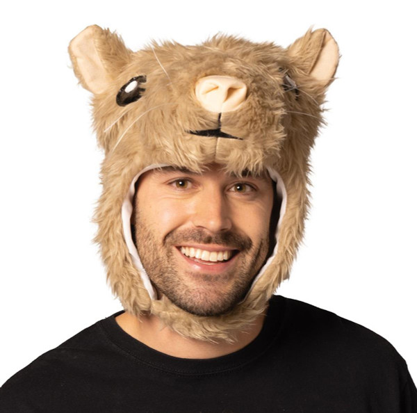 Hamster Head Hat Laplander Adult Funny halloween costume  accessory Hamster Head Hat Laplander Adult Funny halloween costume  accessory