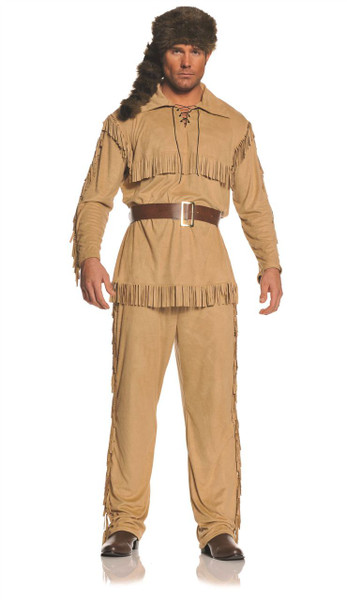 Adult Frontier Man Davy Crockett Costume