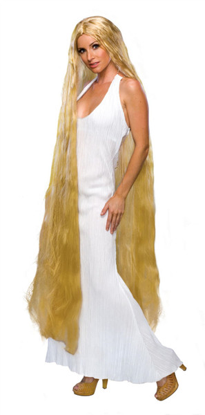 LADY GODIVA WIG blonde womens long hair mermaid siren costume accessory 60