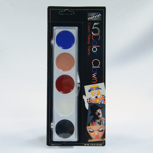 Clown Professional Makeup Set 5 Color Palette by Mehron