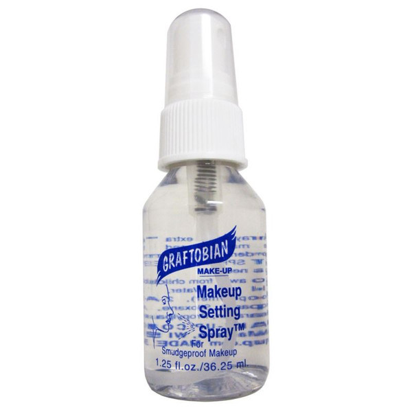 1.25oz Makeup Setting Spray Professional Theatrical Sealer by Graftobian