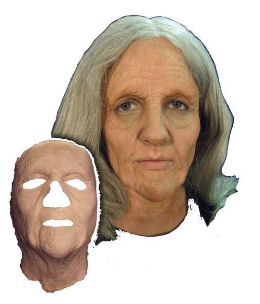 Old Woman Face Foam Latex Prosthetic Theater Appliance