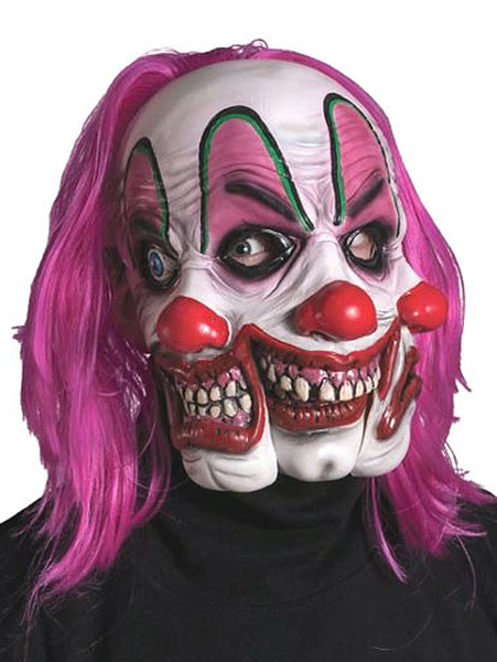 Pinky the Clown Tri-Face Mask
