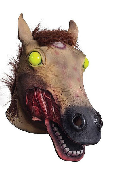 Light-UP Zombie Horse Head Mask