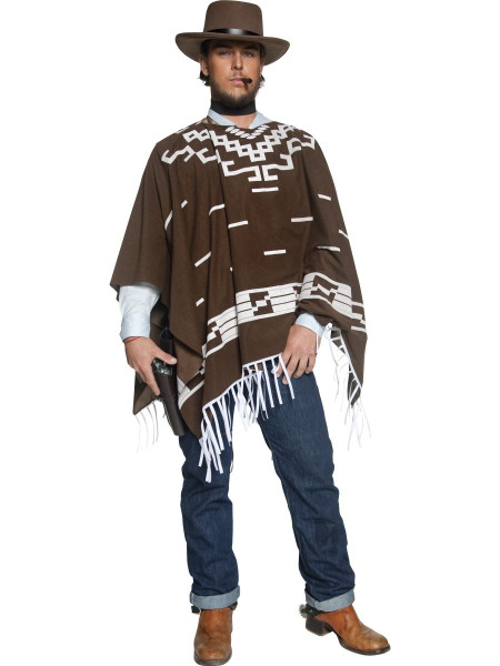 Adult Western Wandering Gunman Clint Eastwood Costume