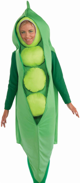 PEA POD tunic green vegetable soup food adult funny food halloween costume