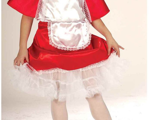 WHITE PETTICOAT girls kids crinoline skirt undergarment halloween costume