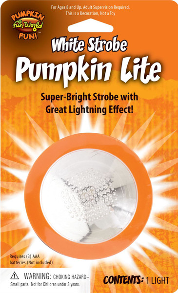 Pumpkin Light Strobe Effect Decoration halloween decor blinking prop