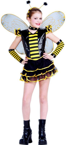 QUEEN BEE bumble girls halloween dress costume S 4-6