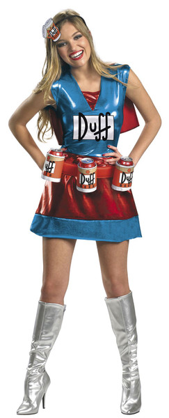 Duffwoman Officially Licensed The Simpsons Women's Halloween Costume