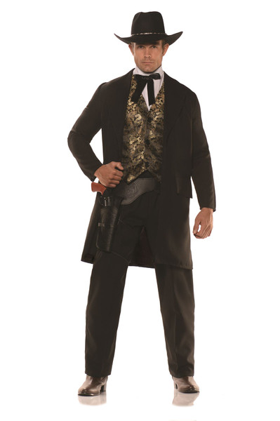 Gambler Western Jacket Set Adult Mens Halloween Costume