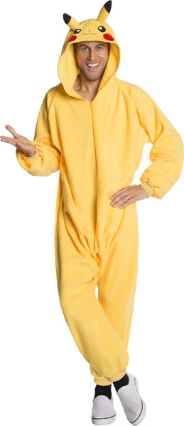 Pokemon Cartoon Pikachu Onsie unisex adult costume pajamas