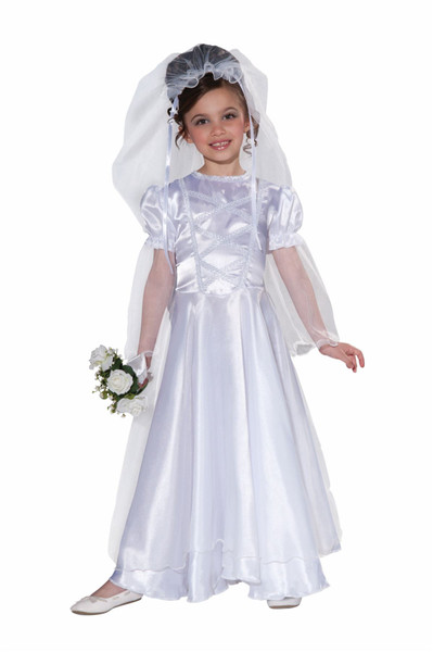 Wedding Belle Dress Bride kids girls Halloween costume