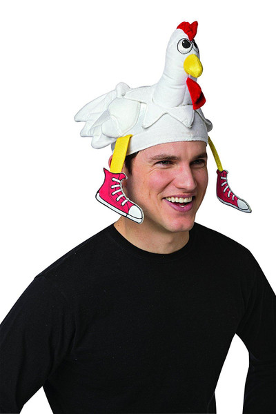 Chicken Hat Fun Run Thanksgiving Food Adult One Size