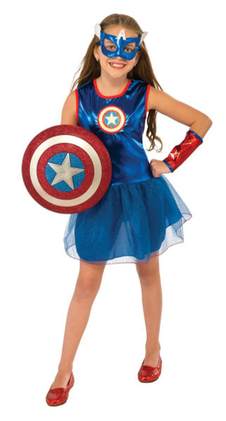 girls American Dream Captain America kids Marvel Classic Halloween costume