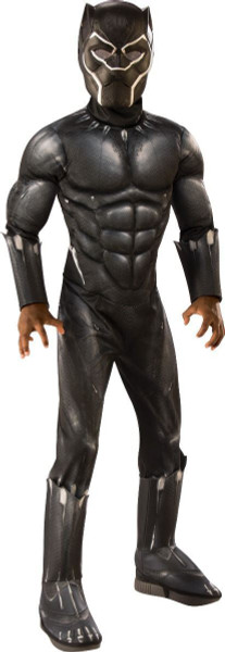 Kids Muscle Chest Black Panther Movie Costume